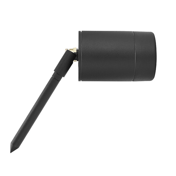 Luna GU10 LED IP65 Black Garden Spike 